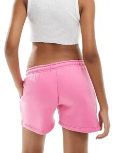 Missyempire Logo Sweat Shorts Co-ord In Pink For Women -Missyempire Sales Store 206049271 4